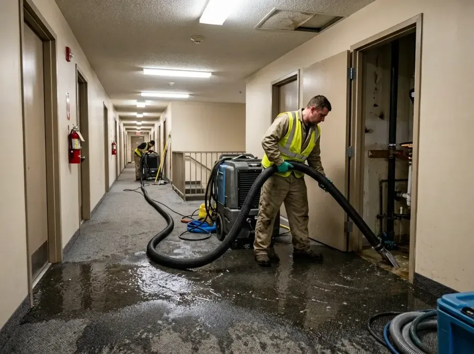 multi-unit-apartment-hallway-f-005 — frequently asked questions, Emergency Burst Pipe Water Extraction & Removal in West Per…